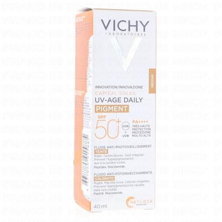 VICHY Capital Soleil - Fluide UV-Age daily Pigment teinté Médium SPF50+ 40ml