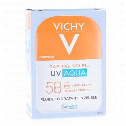 VICHY Capital Soleil UV Aqua - Fluide Hydratant Invisible SPF50 50ml
