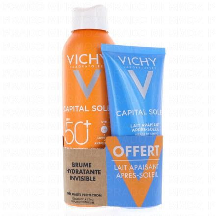 VICHY Capital Soleil brume hydratante invisible SPF50 (+ lait apr&egrave;s-soleil 100ml offert)