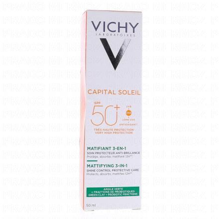VICHY Capital soleil - Matifiant 3-en-1 Soin Protecteur anti-brillance SPF 50+ 50ml