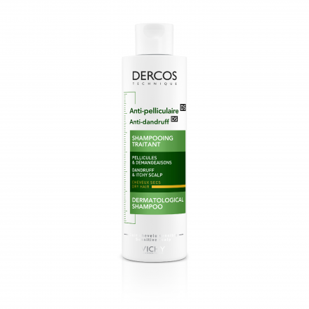 VICHY Dercos - Shampooing traitant anti-pelliculaire cheveux secs (200ml)