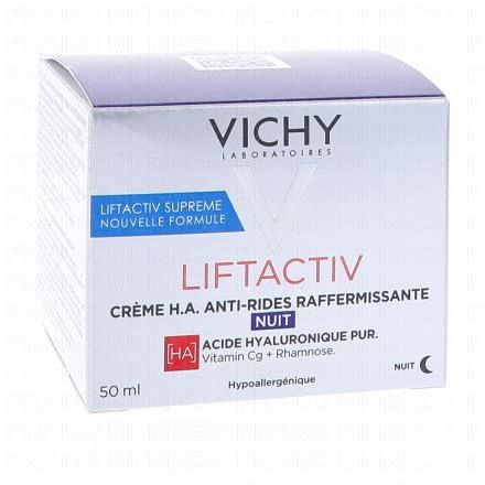 VICHY Liftactiv suprême - Crème H.A. Anti-rides Raffermissante Nuit pot 50ml (nouvelle formule)