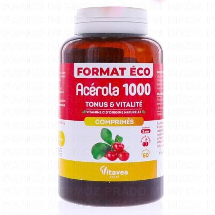VITAVEA Ac&eacute;rola 1000 comprim&eacute;s &agrave; croquer go&ucirc;t cerise x 60
