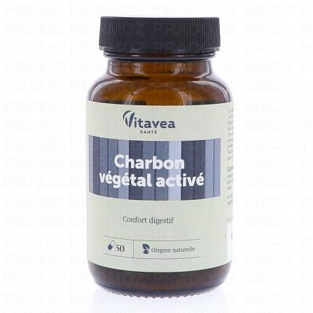 VITAVEA Charbon V&eacute;g&eacute;tal Activ&eacute; 50 g&eacute;lules