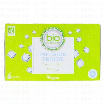 VITAVEA Infusion Froide Bio Saveur Menthe Minceur x20 sachets