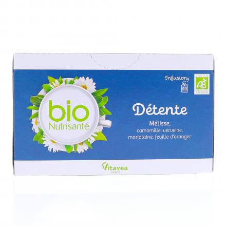 VITAVEA Infusion bio Détente Mélisse 20 sachets