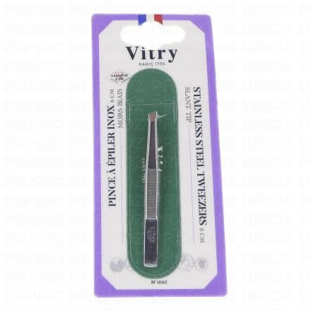 VITRY Face Care - Pince à épiler mors biais Inox