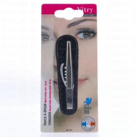 VITRY Face Care - Pince &agrave; &eacute;piler mors ronds n&deg;1014