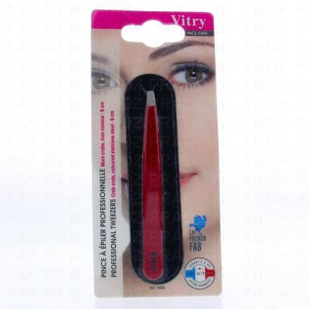VITRY Face Care - Pince &agrave; &eacute;piler professionnelle en crabe rouge (couleur rouge)